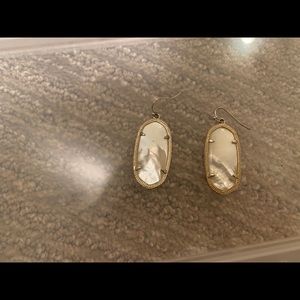 White Kendra Scott Earrings